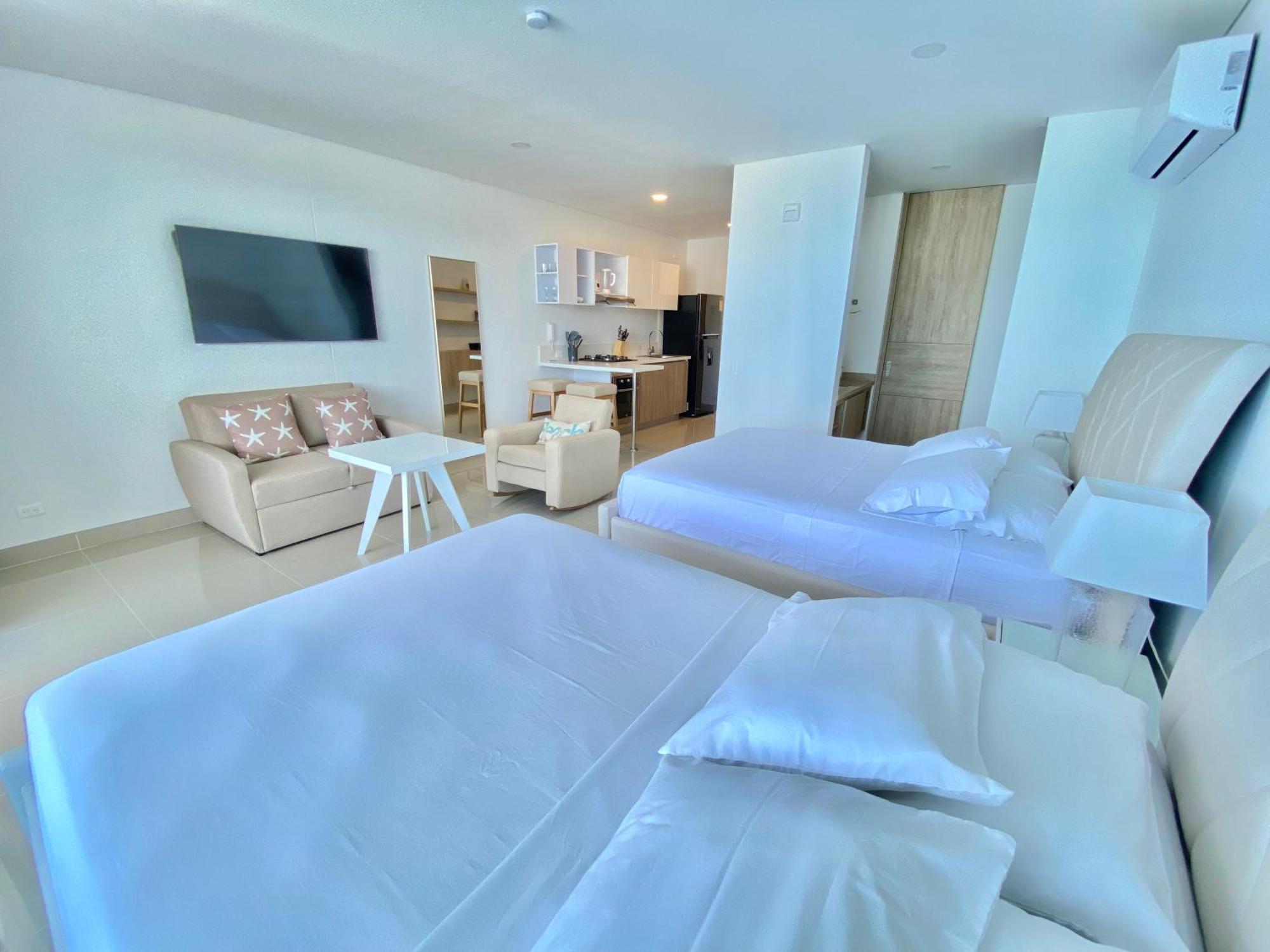 Apartamentos Reserva Del Mar - Frente Al Mar By Soho Санта Марта Стая снимка